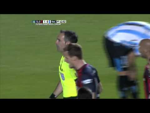 Anaranjada para Aued. San Lorenzo 1 - Racing 0. Fecha 25. Primera División 2015. FPT.