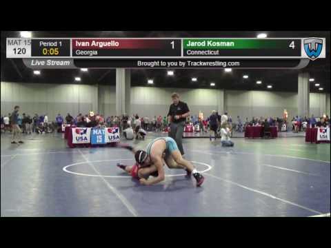 1280 Junior Men 120 Ivan Arguello Georgia vs Jarod Kosman Connecticut 3615384104