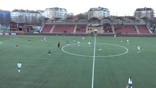 preview picture of video 'AIK-Hammarby IF, 3-1,  HALVLEK 1, Damfotboll, vänskapsmatch, 130313, fotboll, Skytteholm'