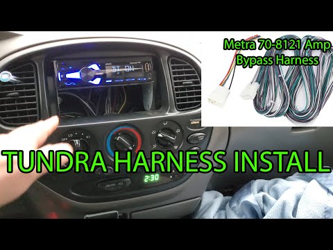 2005-06 Toyota Tundra Metra 70-8117 Amp Bypass Harness Install