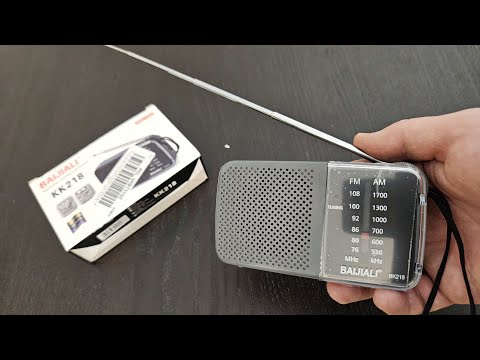 Unboxing KK-218 AM FM Portable Radio from AliExpress
