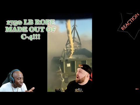 FAT ELECTRICIAN NEARLY 1 TON OF C-4 ON A ROPE!!!