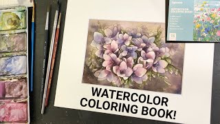 Adult Floral Coloring Book for WATERCOLOR! - 368