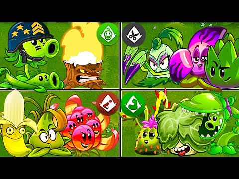 Random 4 Best Team Plants Battles - Who Will Win? - PvZ2 Team Plants vs Team Plants