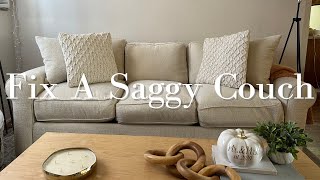 How To Fix A Sagging Couch | How To Repair A Sagging Sofa | Couch Cushion Stuffing
