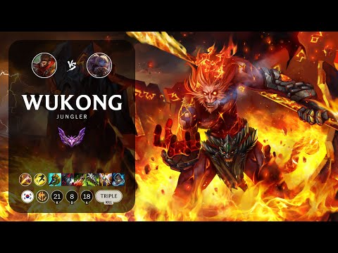 Wukong Jungle vs Poppy - KR Master Patch 13.9