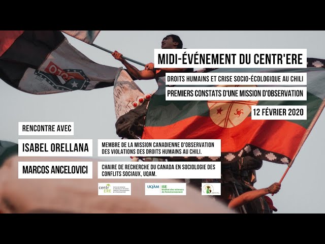 Conférence: «Droits humains et crise socio-écologique au Chili»