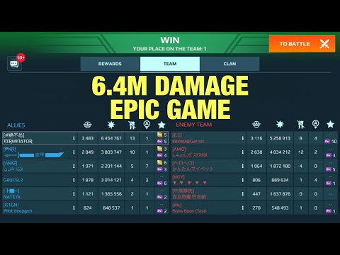 War Robots 6.4M Damage Epic Game: Atomizer-Typhon Nucleon-Hawk Dragoon-Hawk Gameplay Beacon Rush