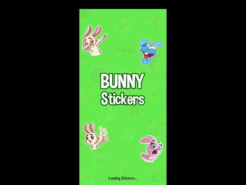 Rabbit Stickers WAStickerApps Video