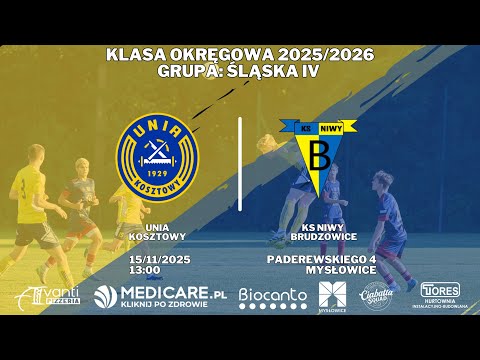 UNIA KOSZTOWY - KS NIWY BRUDZOWICE, SKRÓT MECZU (15.11.2025)