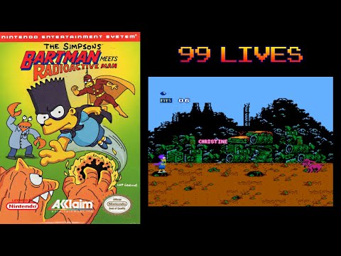 The Simpsons: Bartman Meets Radioactive Man / Cheat 99 Lives  (Nintendo NES - Nintendinho)