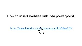 How to insert the link into powerpoint | How to create a clickable link in powerpoint
