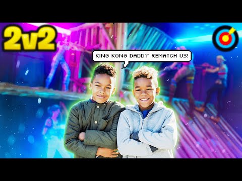 These kids were dissing me in a 2v1 so I made them do this... - Fortnite 2v2 Piece Control