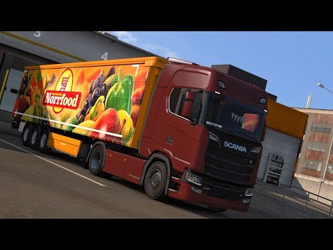 ETS2 - SCANIA S580 V8 - Trip: Jönköping - Gävle
