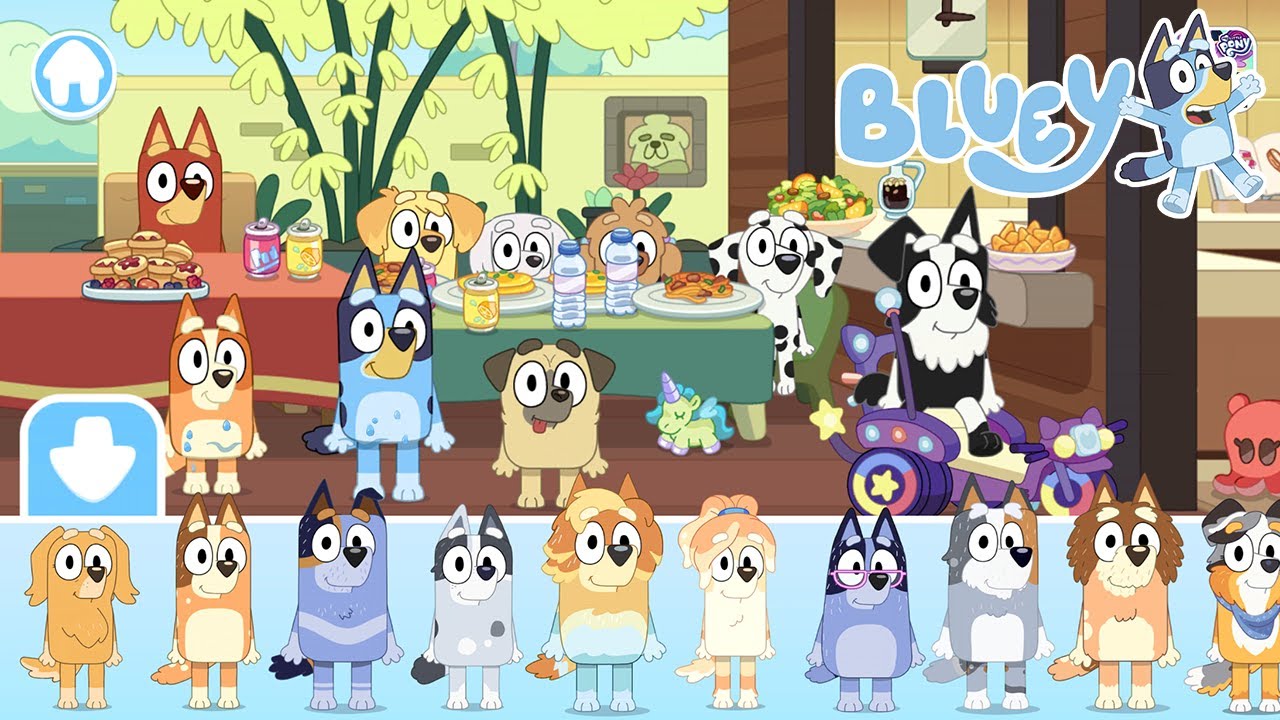 🌈🌈Let's Play Bluey The Videogame! I New Way To Get Around Table To Eat: A Scooter | Bluey & Bingo 🌈🌈