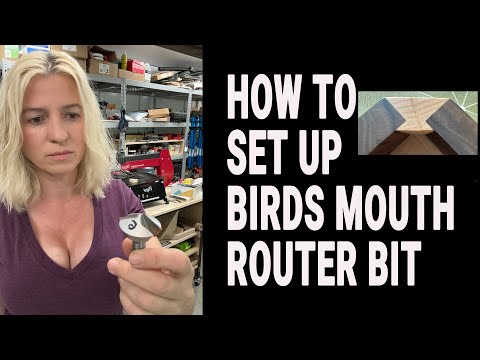 How to set up birds mouth router bit. Must have router bit for woodworking