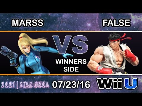 2GGT: KTAR Saga - Marss (Zero Suit Samus) Vs. False (Ryu, Sheik) Winners Side - Smash Wii U