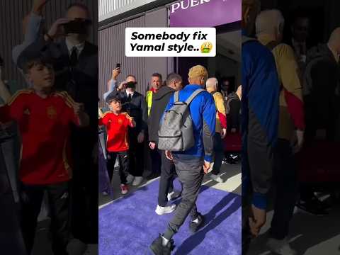 Somebody fix Lamine Yamal's style 😵‍💫 #lamineyamal #barcelona #barca #yamal #barça #fcbarcelona