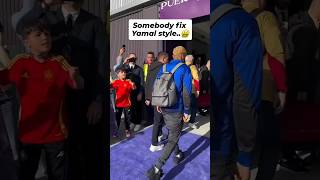 Somebody fix Lamine Yamal's style 😵‍💫 #lamineyamal #barcelona #barca #yamal #barça #fcbarcelona