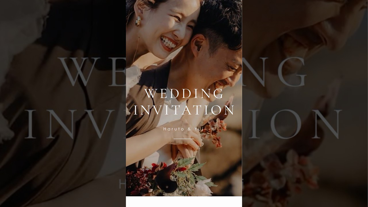 WeddingdayのWeb招待状 #Web招待状#招待状デザイン#new#ペーパーアイテム#結婚式diy#ウェディングデイ