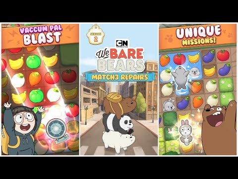 We Bare Bears Match3 Repairs!! (Level. 1-5) | No. #731