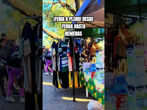 Yerba, leche y remeras… todo en la misma feria 😮