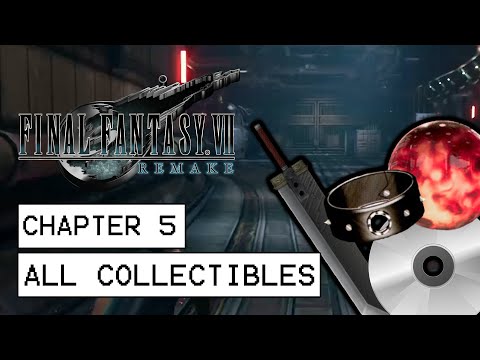 Final Fantasy 7 Remake All Collectible Locations - Chapter 5 (All Materia, Discs, Weapons...)