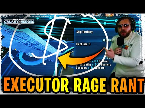 EXECUTOR RAGE RANT! BUFF HARDER!  DON'T SLEEP ON MANDALORIANS For MAX Banners in 3v3 Grand Arena!