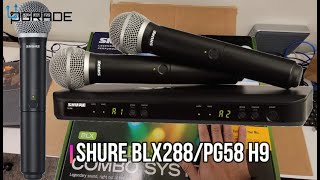Video thumbnail for Shure Wireless Microphones BLX288/PG58 H9 by Upgrade