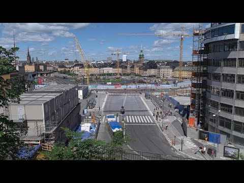 Projeto Estocolmo Slussen, junho de 2021. Parte 37 UHD 4K