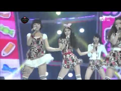 110210 Dal★shabet - Supa Dupa Diva / M!Countdown