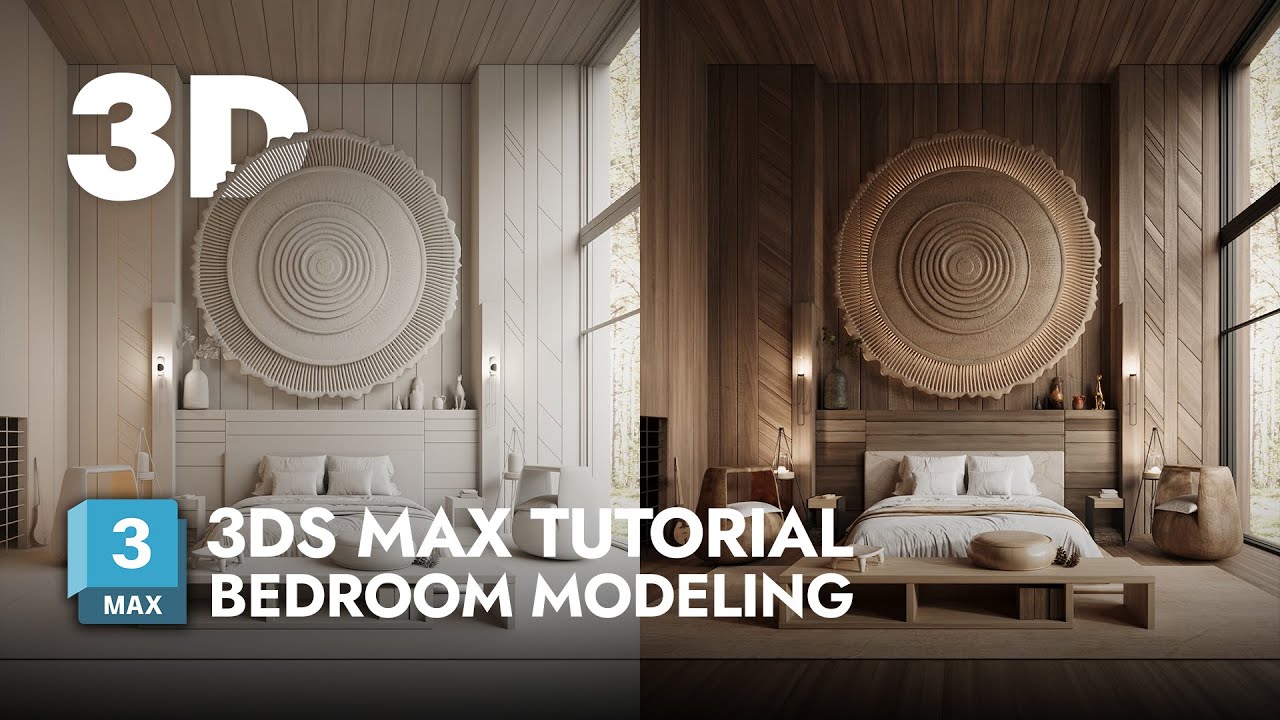 3ds Max Tutorial: Beginner Friendly - Bedroom Modeling
