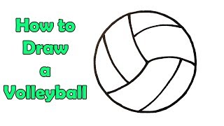 How to Draw a Volleyball - Very Very Easy