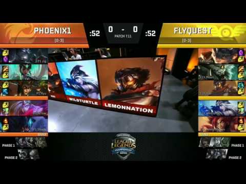 P1 vs FLY Highlights Game 1 NA LCS SUMMER 2017 Phoenix1 vs FlyQuest W2D3