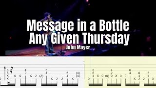 Message in a Bottle | John Mayer | Guitar Tab &amp; Playalong