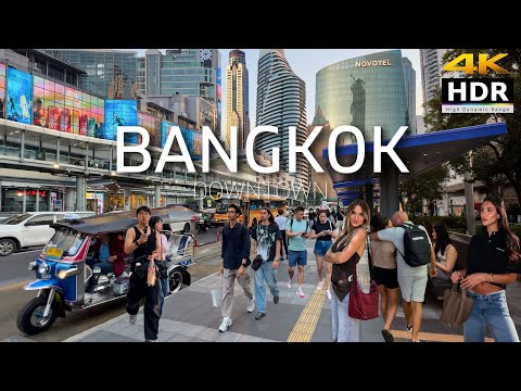 4K HDR | Walking Bangkok Downtown | The New York of Asia | Thailand 2026