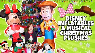 Disney Clearance Christmas Inflatables and Musical Dancing plushes Minne Mouse Woody Snoopy