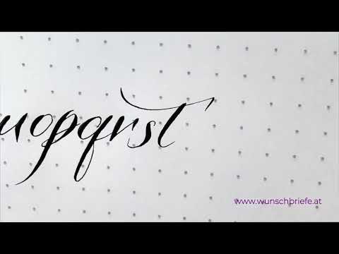 Modern Calligraphy Alphabet Lower case letters