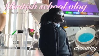 🧪a british school vlog • day in my life • chemistry ✮⋆˙ || realistic, fun, GCSE