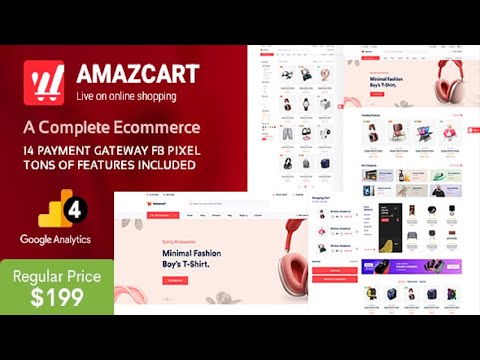 AmazCart Laravel Ecommerce System CMS Multi Vendor