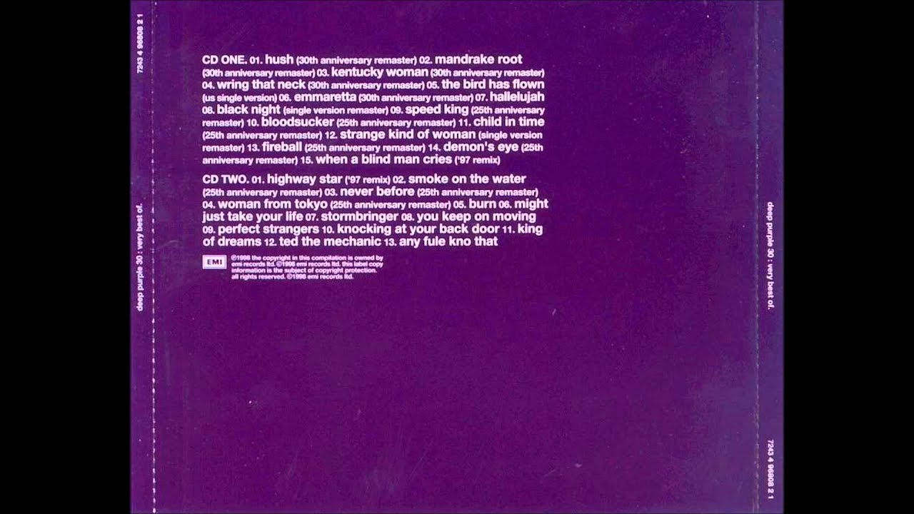Deep Purple - 30 : Very Best Of • CIB trailer