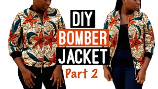 HOW TO SEW A BOMBER JACKET PROFESSIONALLY PART 2