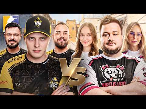 DZIEWCZYNY ROZWALIŁY CHŁOPAKÓW w CS2?! *POMPA TEAM vs VIRTUS UPO*