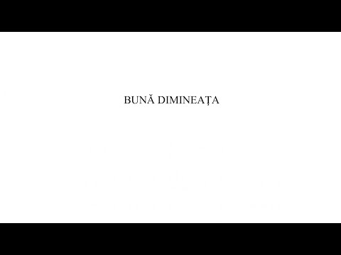 «Bună dimineața» Gheorghe Danga