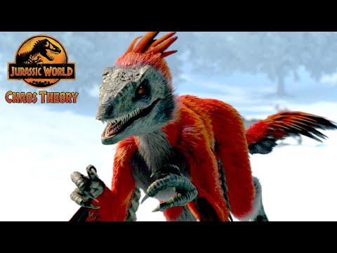 Snowy Showdown Against the Pyroraptor | JURASSIC WORLD: CHAOS THEORY