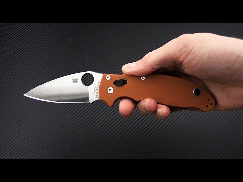 Spyderco Manix 2 Sprint Run C101GPBORE2 REX 45 Burnt Orange G10