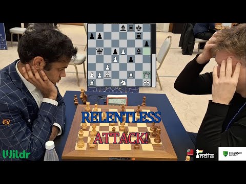 You can't escape Arjun's attack! | Arjun Erigaisi vs Dmitry Bocharov | World Rapid 2023