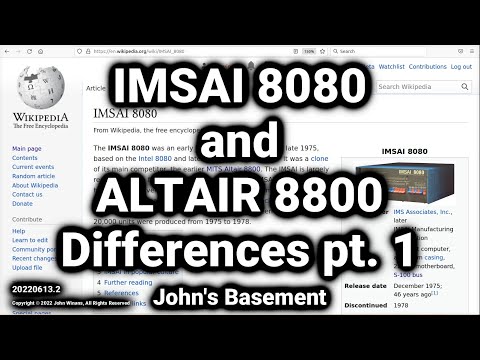 IMSAI 8080 #5 - MITS Altair 8800 vs IMSAI 8080 pt.1 (Memory Protect & Program Output Display)