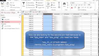 CBMS Tutorial: 11 Microsoft Access Visually Making INNER JOIN Statements