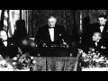 U.S.President Franklin D. Roosevelt speaking at Democratic Party Victory Dinner i...HD Stock Footage